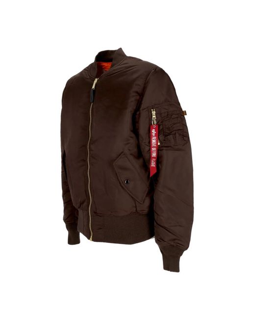Alpha Industries Jassen ,Bruin ,Hunter Bomberjack Ai Ma-1 in het Brown voor heren