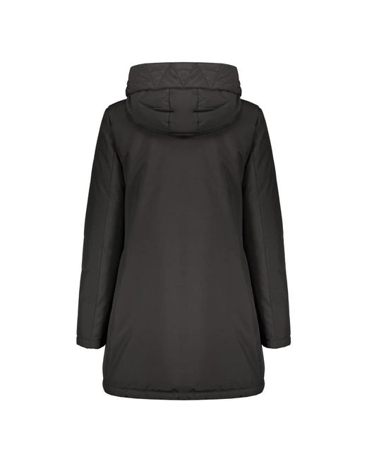 Moorer Black Wendbare Wasserdichte Kapuzen-Daunenjacke