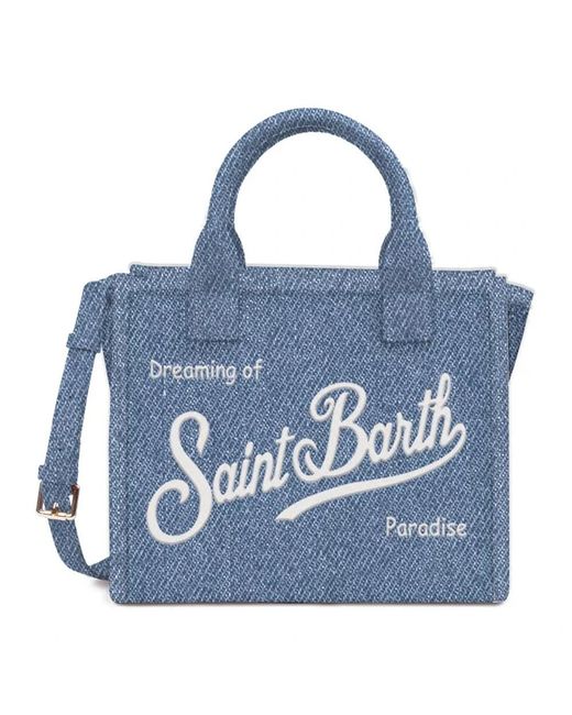 Mc2 Saint Barth Blue Shopping Bags