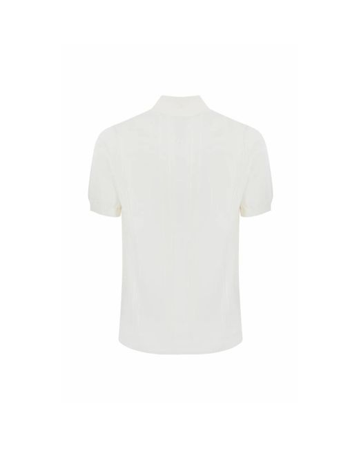 Brunello Cucinelli White Polo Shirts for men