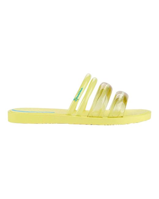 Ipanema Yellow Gestreifte puffer sandalen für frauen