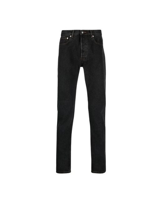 Jeans slim-fit elevano stile di A.P.C. in Black da Uomo