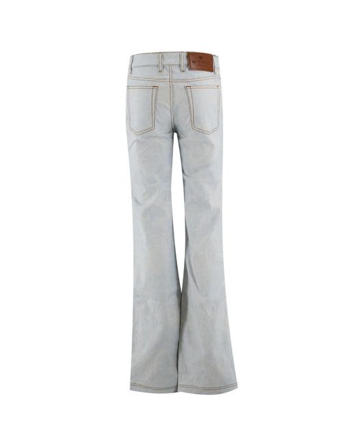 Etro Gray Flared Jeans