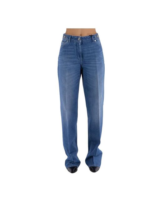 Versace Blue Loose-Fit Jeans