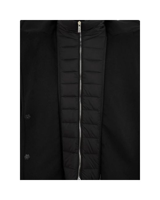 Moorer Black Belted Coats