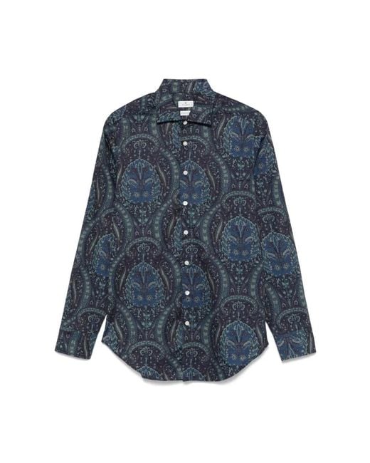 Etro Blue Casual Shirts for men