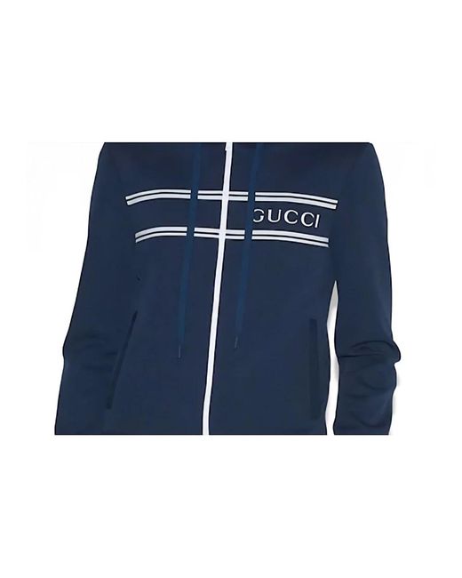 Gucci Zip-Throughs in het Blue voor heren