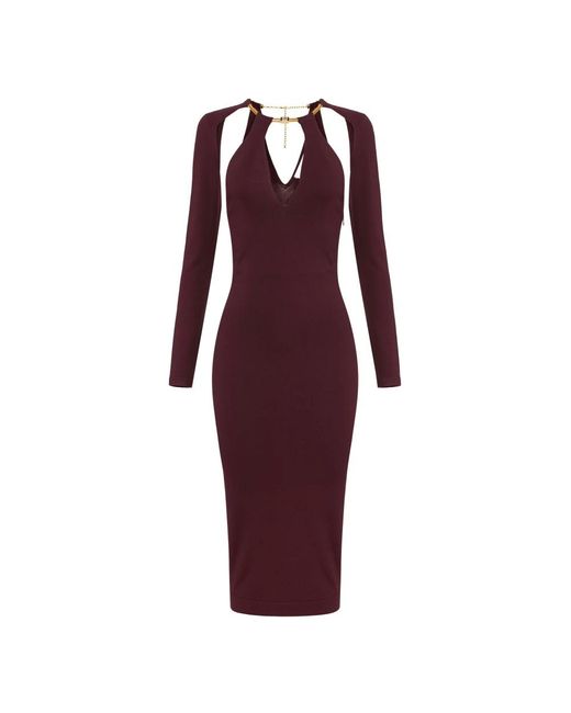 Elisabetta Franchi Midi Dresses in het Red