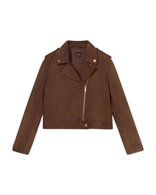 ARMANI EXCHANGE Brown Leather Jackets