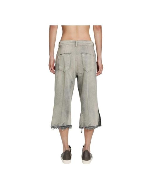 Rick Owens Bolan Cutoffs in het Gray voor heren