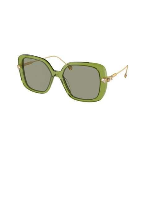 Swarovski Green Sunglasses