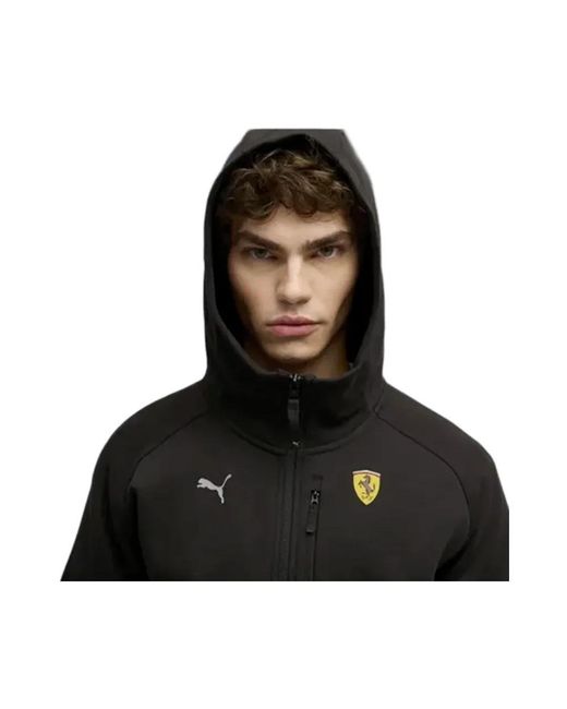 PUMA Fitness ,Zwart ,Polyester Racing Track Jacket in het Black voor heren