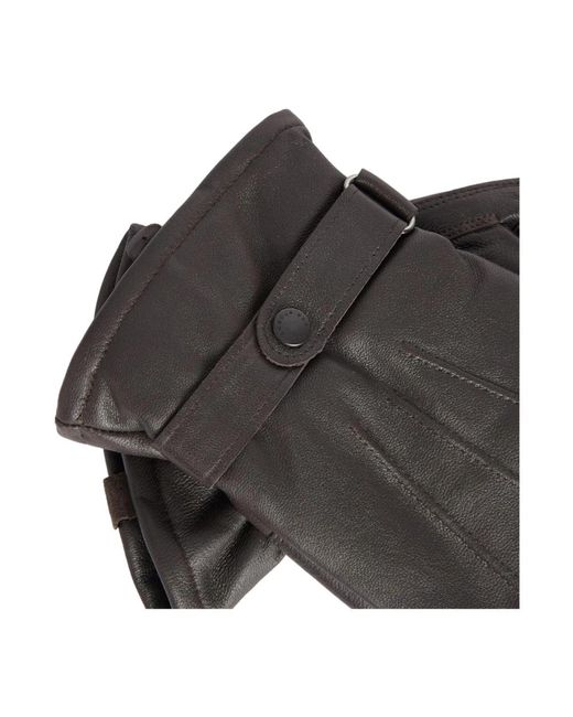 Barbour Accessoires ,Bruin ,Leer Burnished Leather Thinsulate Handschoenen in het Gray voor heren