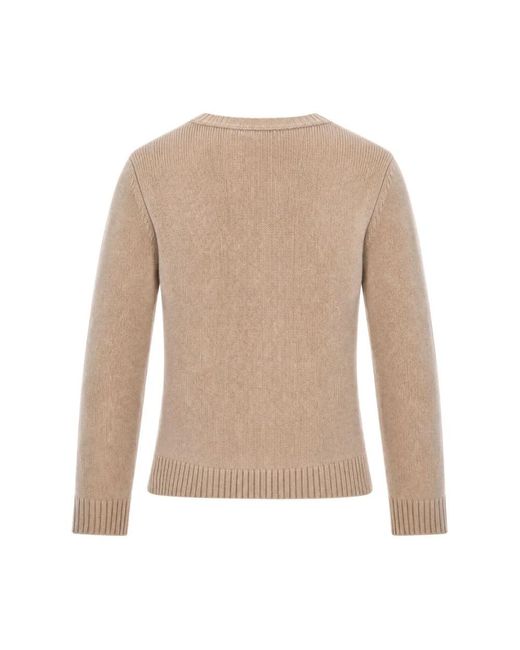 Max Mara Gray Round-Neck Knitwear
