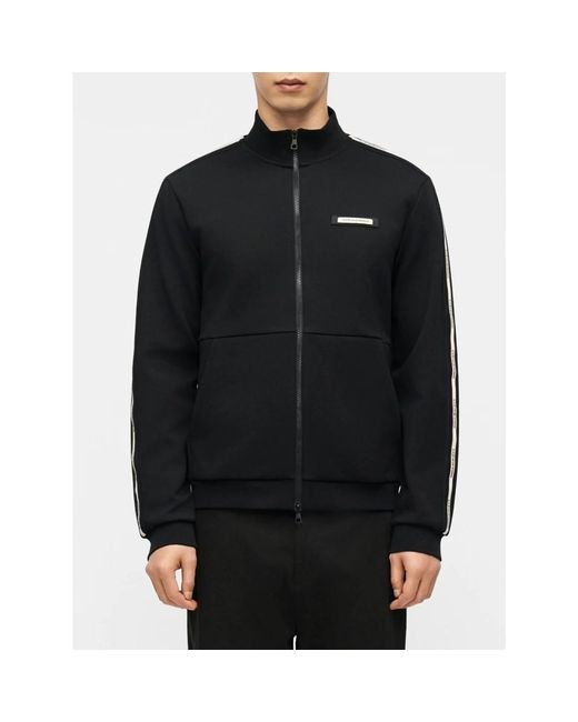 EA7 Black Zip-Throughs for men