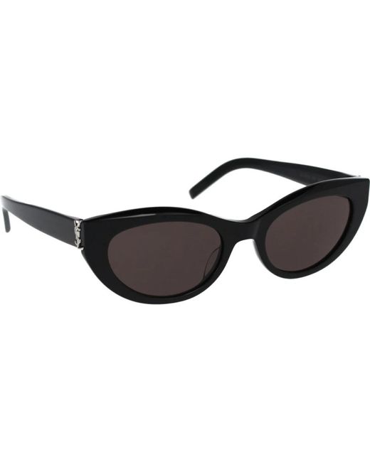 Saint Laurent Black Ikonoische sonnenbrille mit 2 jahren garantie