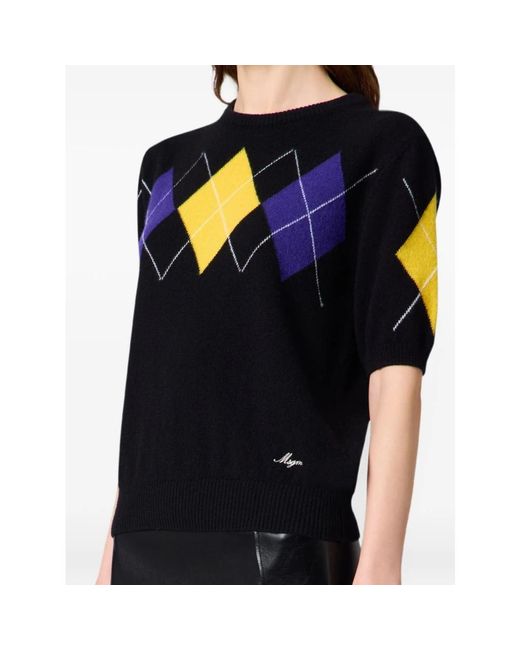MSGM Black Rundhals-Strickware
