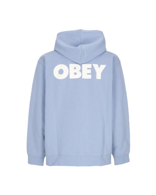 Obey Mutige kapuzen-french-terry-hoodie in Blue für Herren