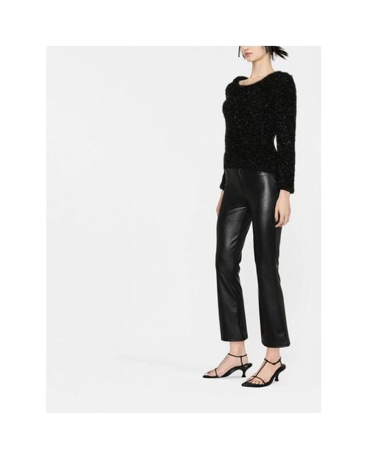 Alberta Ferretti Black Round-Neck Knitwear
