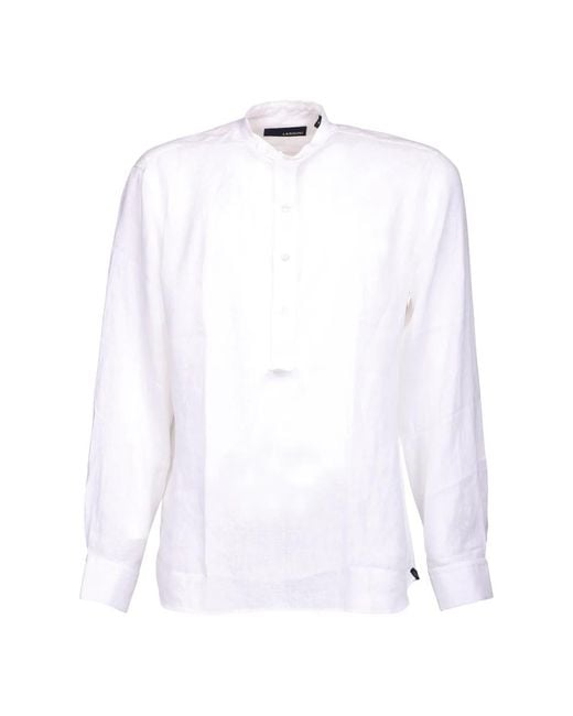 Lardini White Casual Shirts for men