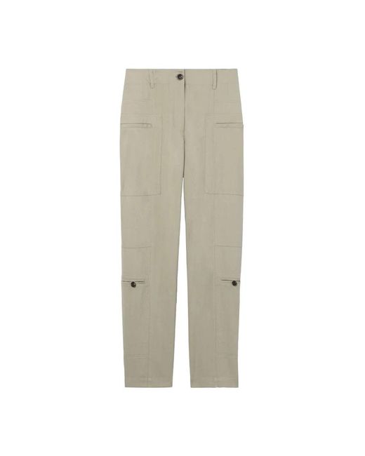 Proenza Schouler Gray Slim-Fit Trousers