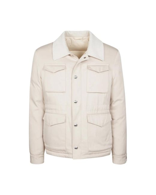 Eleventy White Light Jackets for men