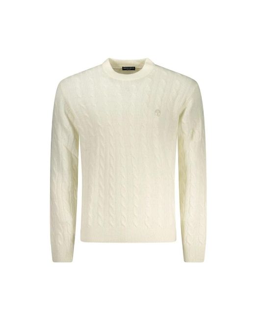 North Sails White Round-Neck Knitwear for men