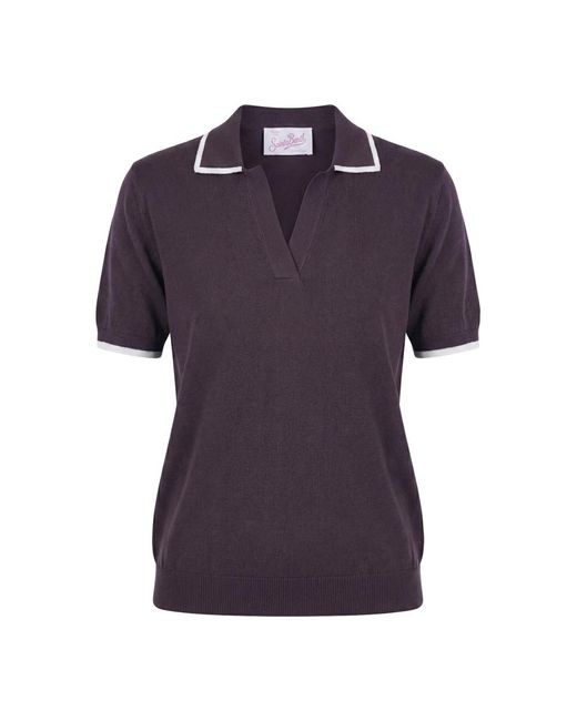 Mc2 Saint Barth Purple Polo Shirts