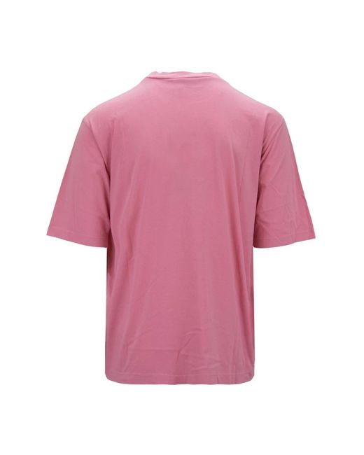 DSquared² Rundhals baumwoll t-shirt in Pink für Herren