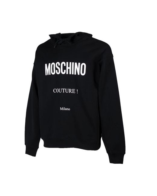 Moschino Black Hoodies for men