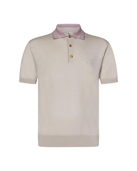 Etro Gray Polo Shirts for men
