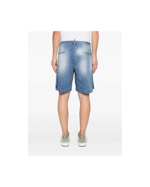DSquared² Blue Denim Shorts for men
