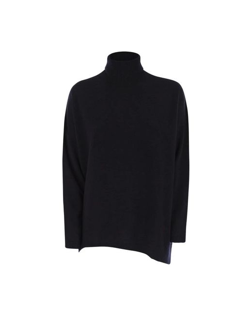 Vanisé Black Giuly Maxi Kaschmir Rollkragenpullover