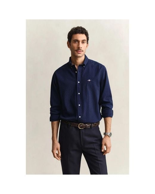 Gant Blue Casual Shirts for men