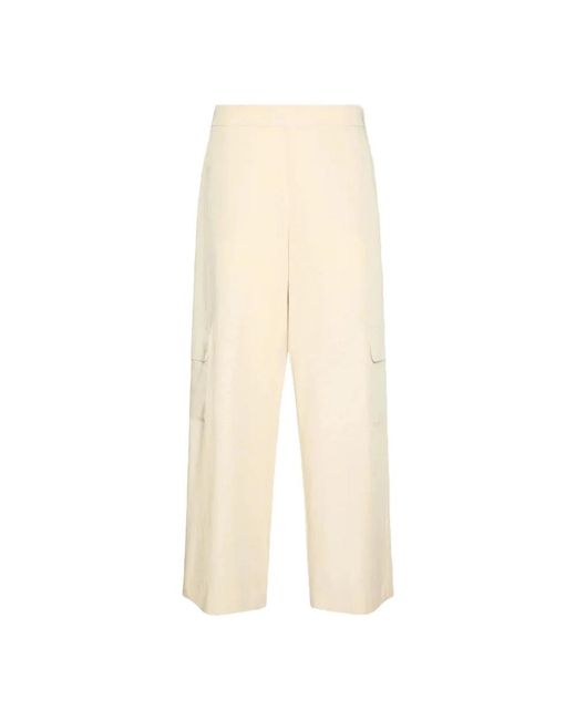 Elena Miro Natural Wide Trousers