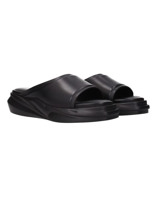 1017 ALYX 9SM Schwarzer Lederslipper in Black für Herren