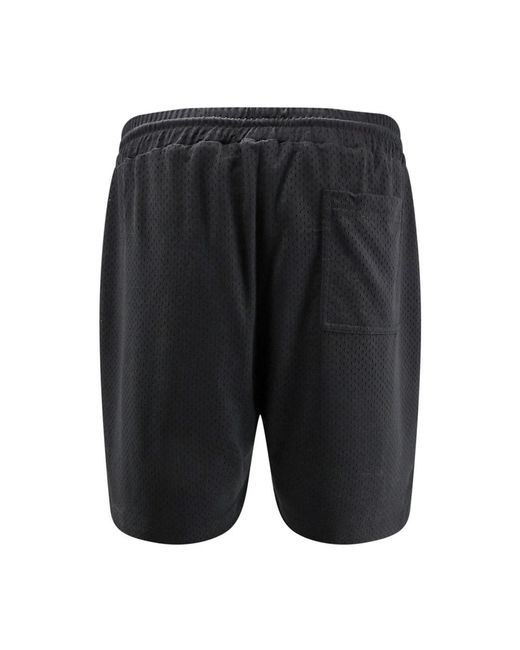 Represent Korte Broeken ,Zwart ,Polyester Zwarte Elastische Taille Shorts in het Black voor heren
