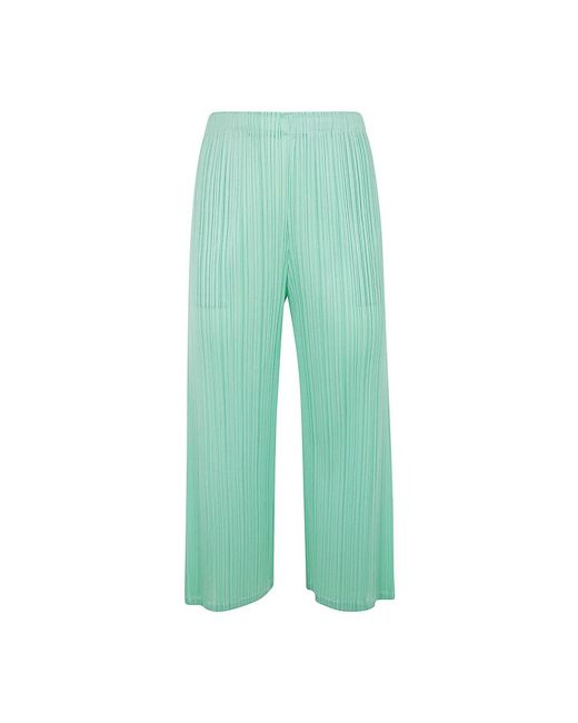 Issey Miyake Green Wide Trousers