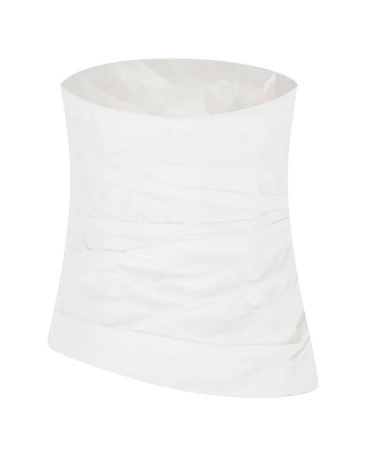 Jonathan Simkhai White Sleeveless Tops