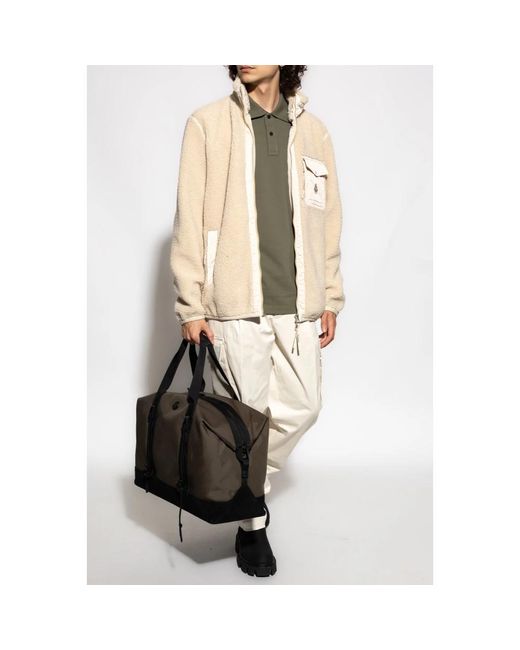 Moncler Natural Straight Trousers for men