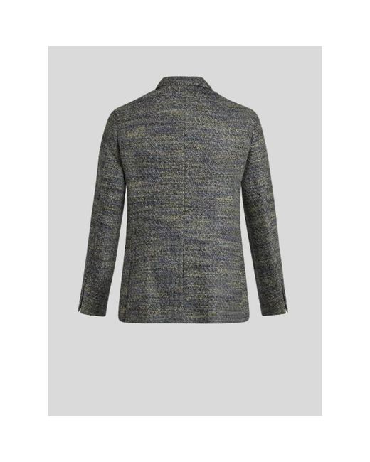 Etro Jassen ,Grijs ,Wol Blazer in het Gray voor heren