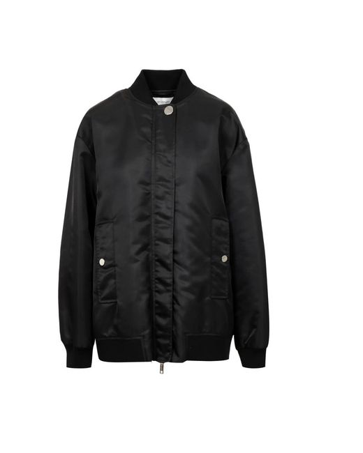 Sportmax Jassen ,Zwart ,Katoen Avenue Bomber Jacket in het Black