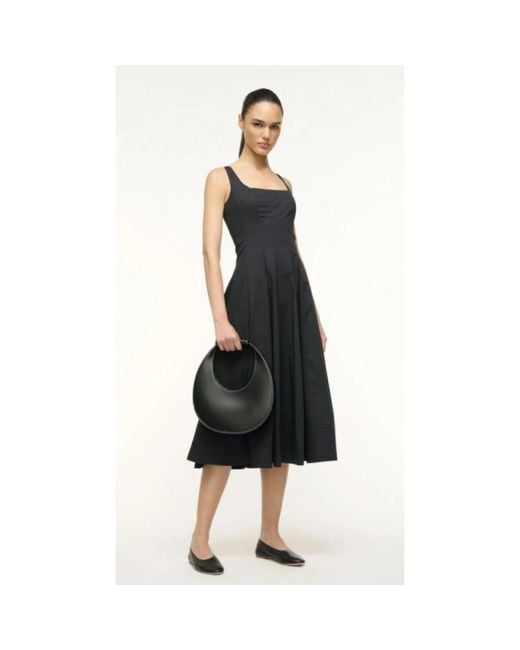 Staud Black Moon Tote Bag