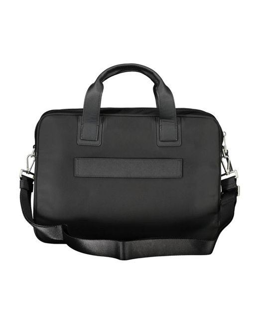 Tommy Hilfiger Zwarte Aktetas Met Laptopvak in het Black voor heren