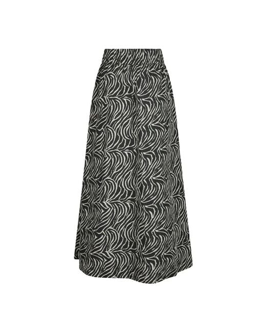 Midi Skirts Neo Noir en coloris Gray