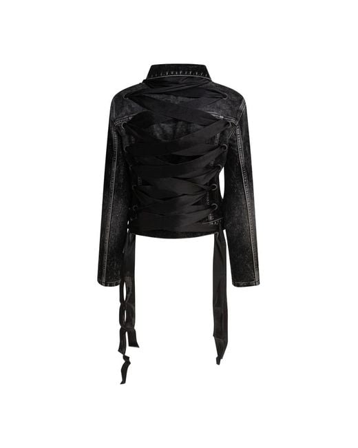 Denim Jackets Balenciaga de color Black