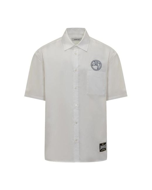 Short Sleeve Shirts Ambush de hombre de color Gray