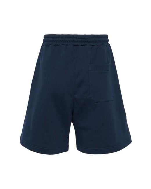 MSGM Bedruckte jersey-shorts in Blue für Herren