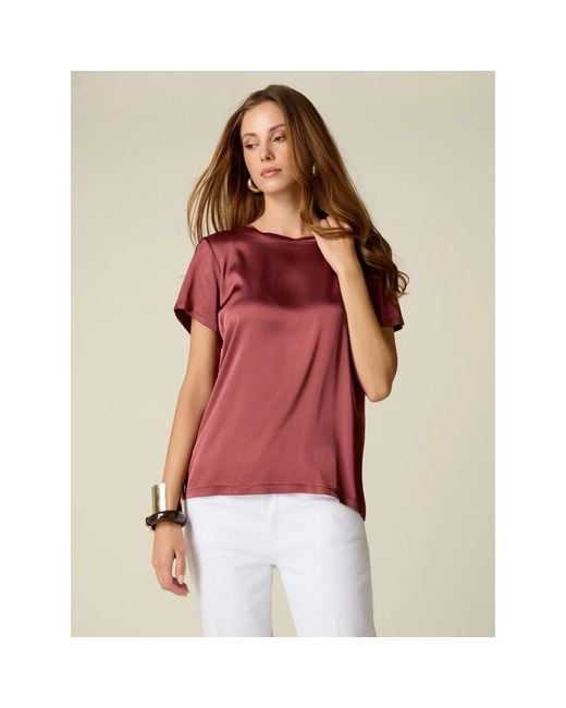 Blouses Oltre de color Pink