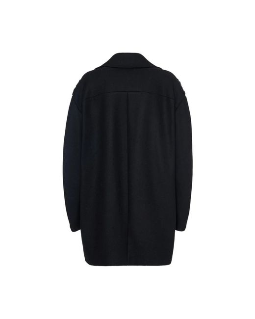 Bazar Deluxe Blue Double-Breasted Coats
